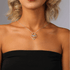 14K White Gold Ring Holder Necklace