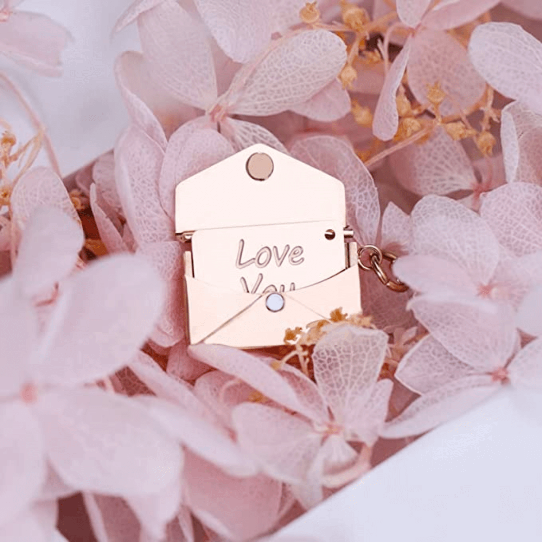 Envelope Necklace Love Message