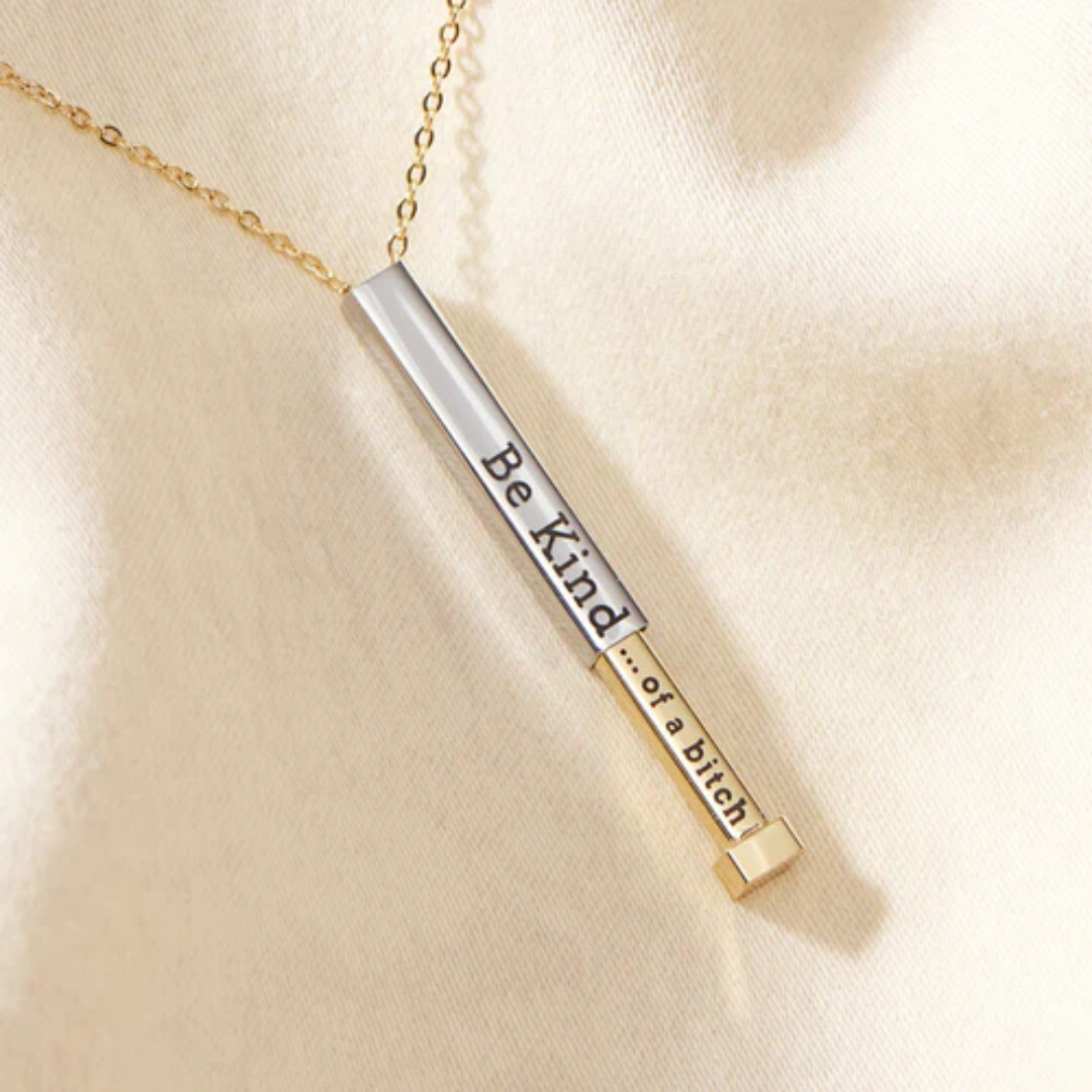 Be Kind Hidden Message Necklace