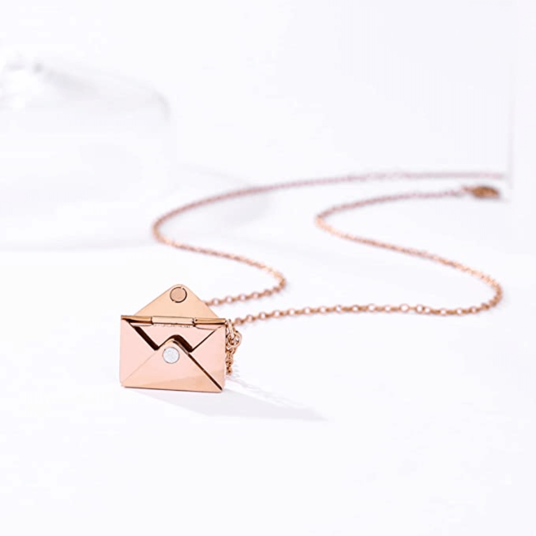 Envelope Necklace Love Message