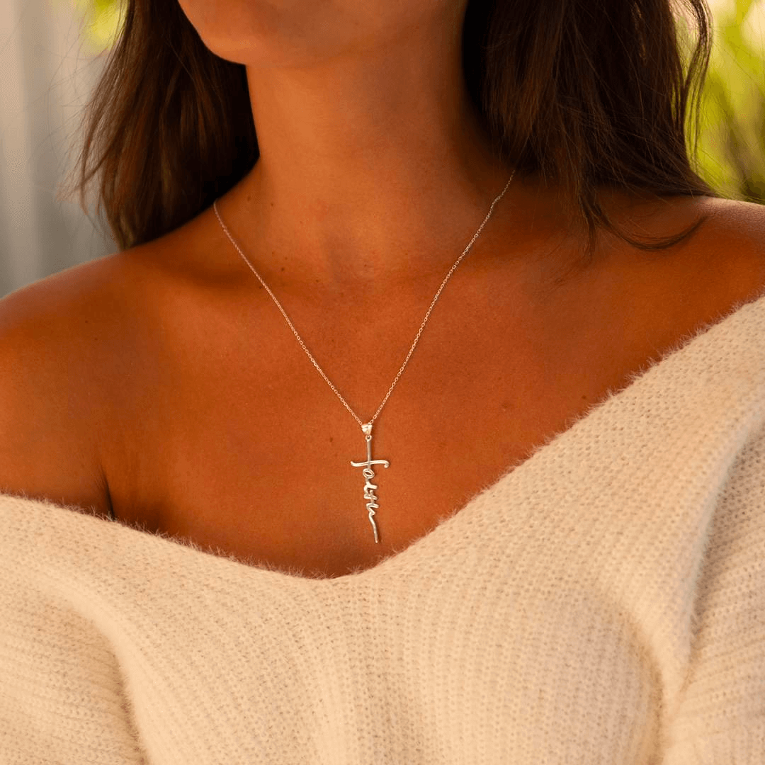 18K Gold Faith Necklace