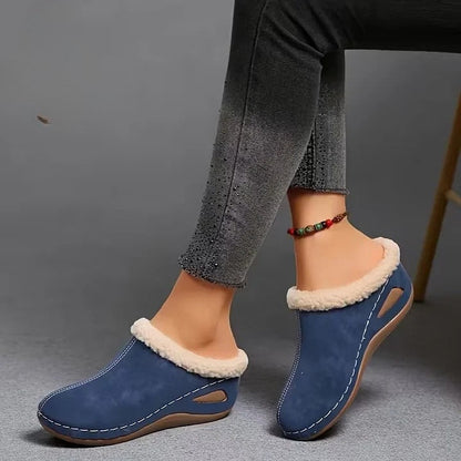 Soft-Fleece Slip-On Sandals