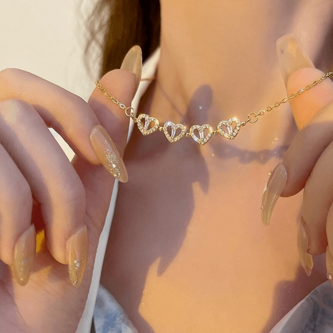 18K Gold Clover Flower Necklace