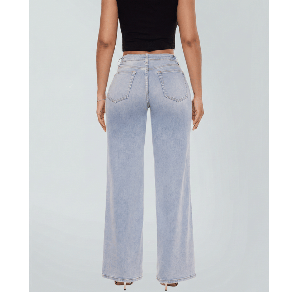 Effortless Wide-Leg Stretch Jeans