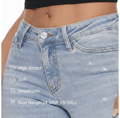 Effortless Wide-Leg Stretch Jeans