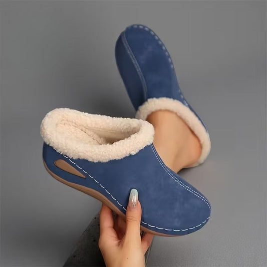 Soft-Fleece Slip-On Sandals