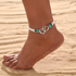 Boho Chic Beaded Anklet Set (4pc)