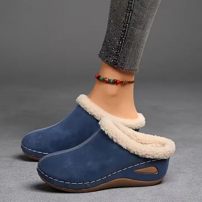 Soft-Fleece Slip-On Sandals