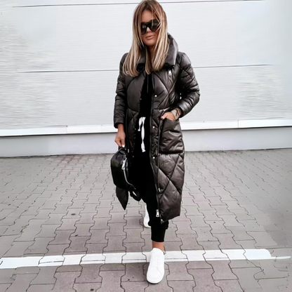 Longline Quilted Winter Coat