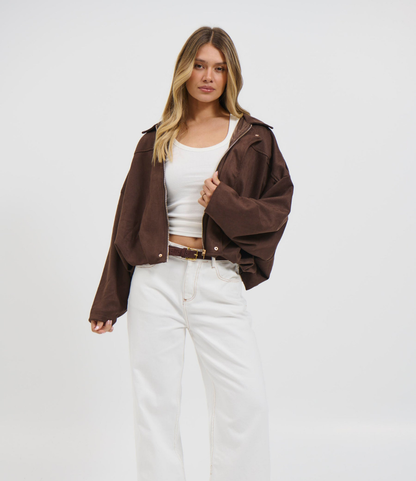 Crux Women's Suede Bomber