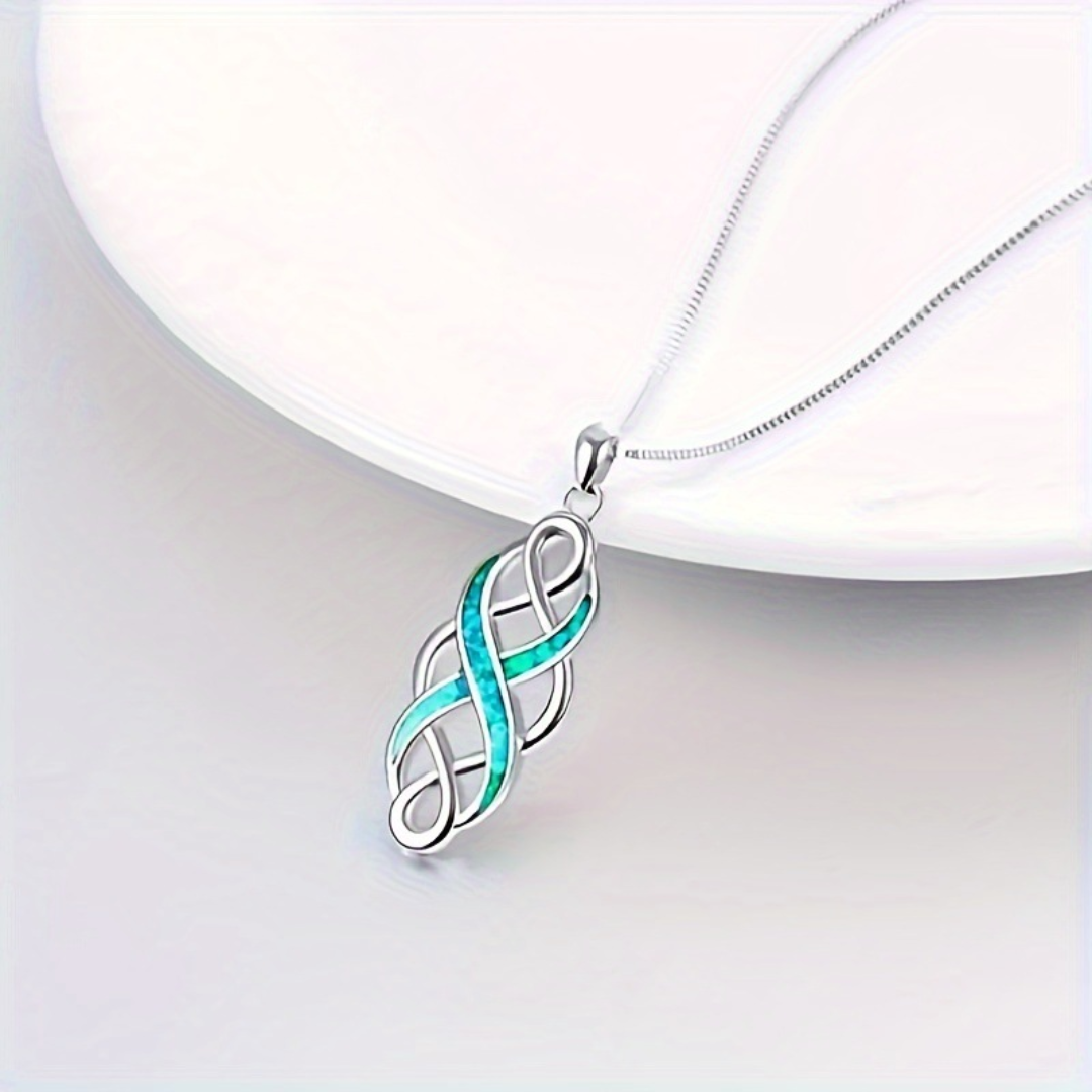 Knot of Renewal Opal Necklace