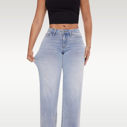 Effortless Wide-Leg Stretch Jeans