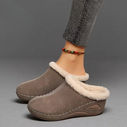 Soft-Fleece Slip-On Sandals