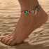 Boho Chic Beaded Anklet Set (4pc)