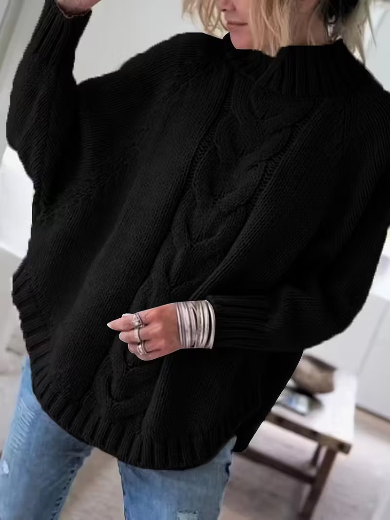 Cozy Oversized Cable Knit Sweater