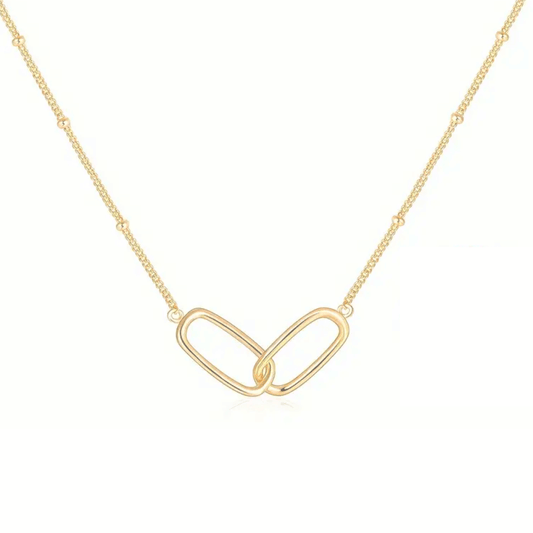 14k Gold Infinity Link Necklace