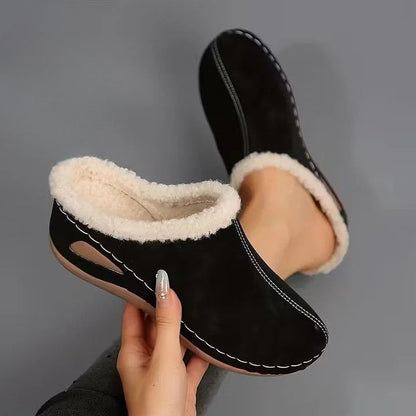 Soft-Fleece Slip-On Sandals