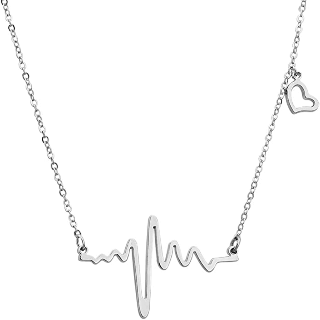 Heartbeat Necklace Gold