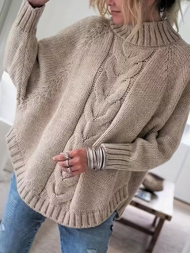 Cozy Oversized Cable Knit Sweater