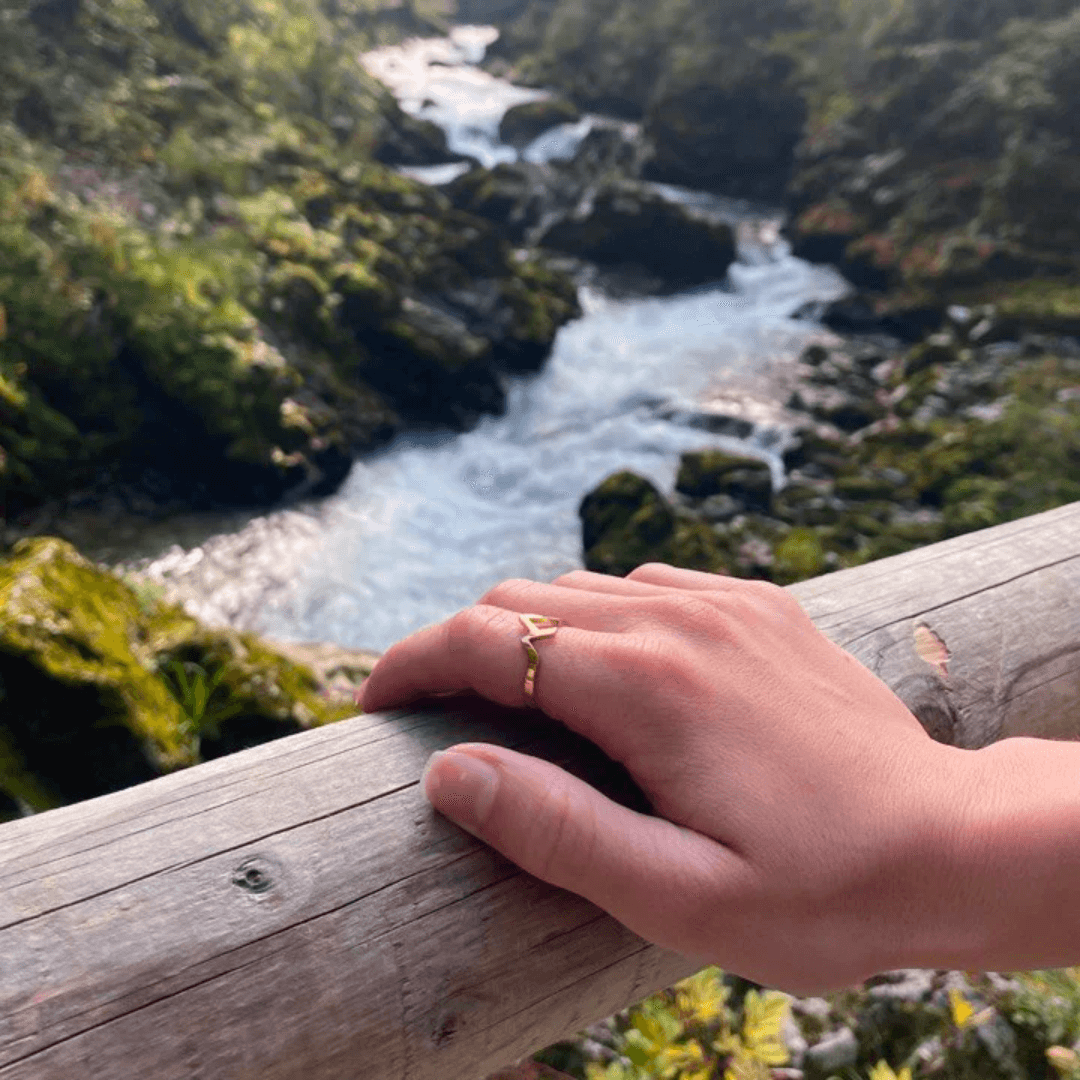 Mountain Ring Handmade Adjustable Band